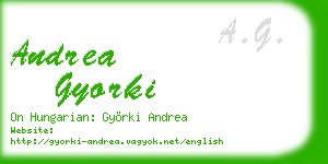 andrea gyorki business card